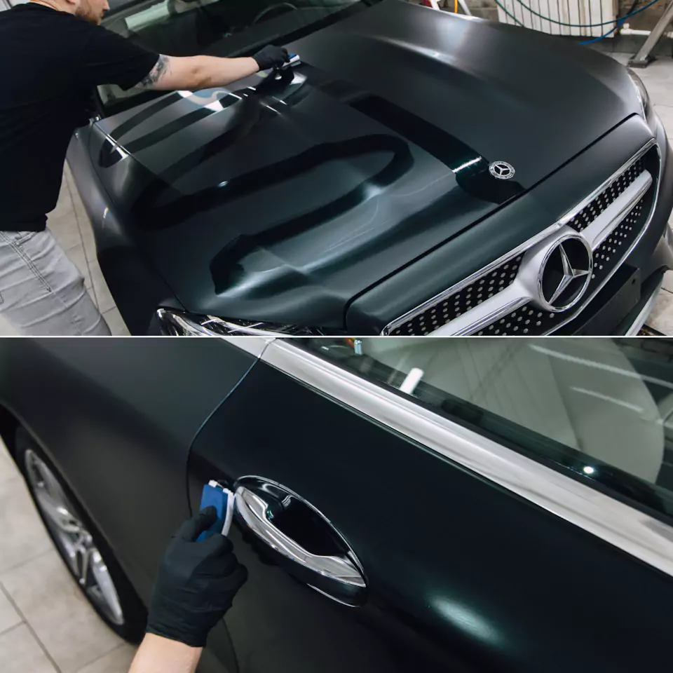 Винил или полиуретан: пять автомобилей и пять разных причин для оклейки. Mercedes E200, Mercedes AMG G63 Grand Edition, Porsche 911 Cabriolet, Mercedes CLE и BMW X6